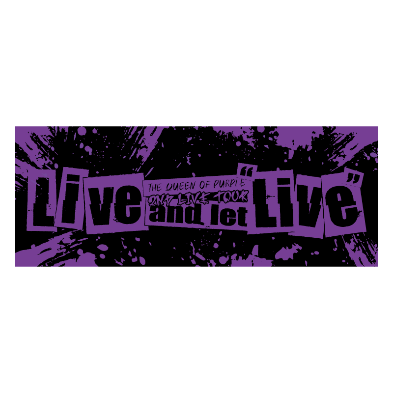 The QUEEN of PURPLE 2nd Live Tour Live and let “Live” タオル The QUEEN of PURPLE 2nd Live Tour Live and let “Live” タオル