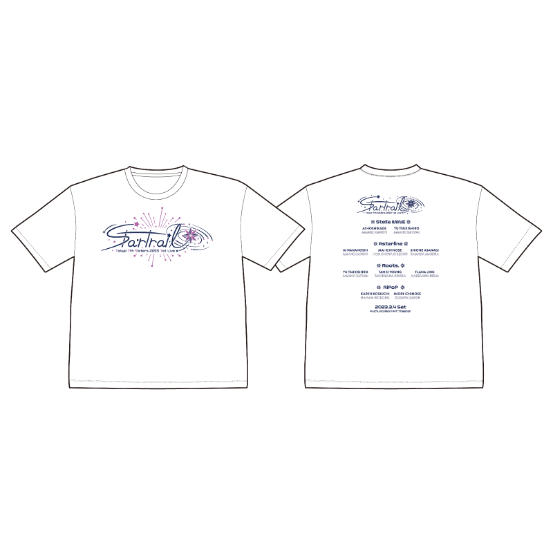 Tokyo 7th Sisters 2053 1st Live Startrail Tシャツ(白) – Tokyo 7th Tokyo 7th Sisters 2053 1st Live Startrail Tシャツ(白) – Tokyo 7th