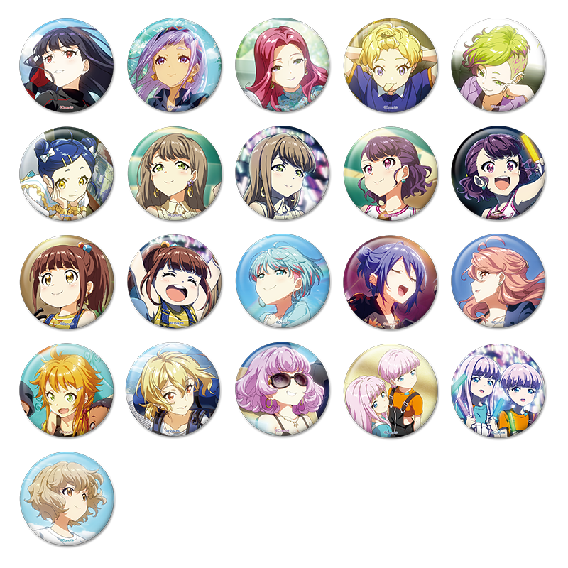 アニメグッズ 美少女 海外向け 缶バッジ など 100点以上 グッズ-バッチ】学園アイドルマスター おっきめ缶バッジ