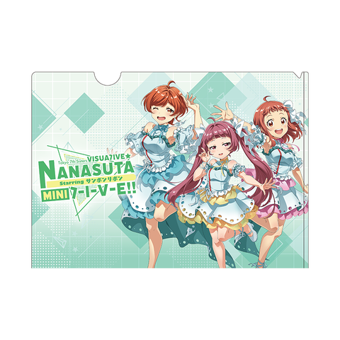 Tokyo 7th Sisters VISUALIVE NANASUTA MINI LIVE starring サンボンリボン クリアファイル