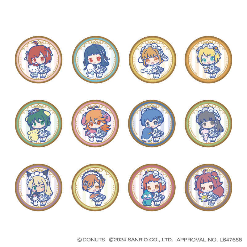 Tokyo 7th シスターズ×サンリオキャラクターズ SD缶バッジ(777 Tokyo 7th シスターズ×サンリオキャラクターズ SD缶バッジ(777