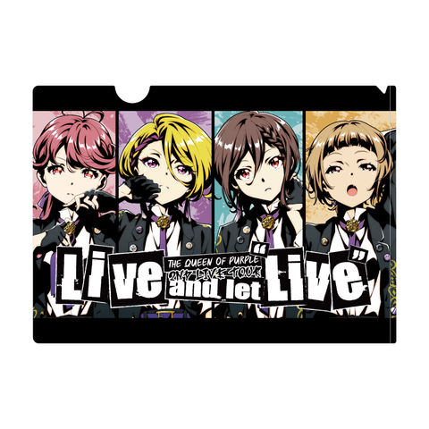 The QUEEN of PURPLE 2nd Live Tour Live and let “Live” クリアファイル