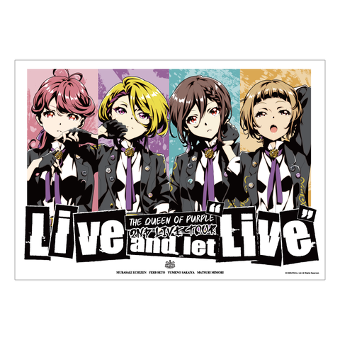 The QUEEN of PURPLE 2nd Live Tour Live and let “Live” A3マット加工ポスター