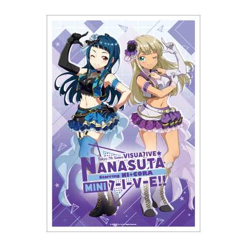 Tokyo 7th Sisters VISUALIVE NANASUTA MINI LIVE starring NI+CORA A3マット加工ポスター