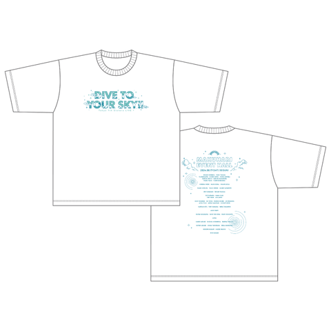 Tokyo 7th Sisters LIVE DIVE TO YOUR SKY!! Tシャツ(白)