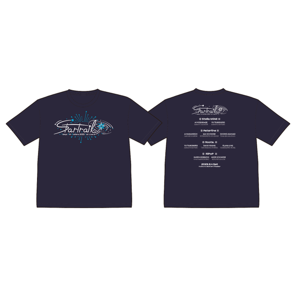 Tokyo 7th Sisters 2053 1st Live Startrail Tシャツ(ネイビー 