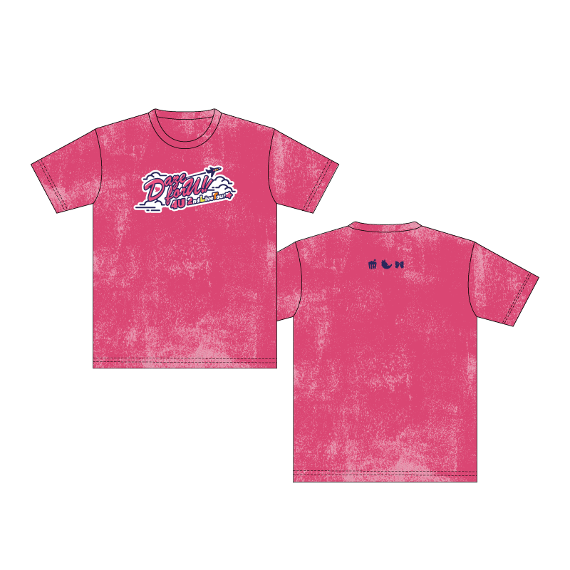 【関税込み】Song for the Mute ピンク Dusty Foliage Tシャツ 4U 2nd Live Tour Daze forU!! Tシャツ(ピンク) – Tokyo 7th