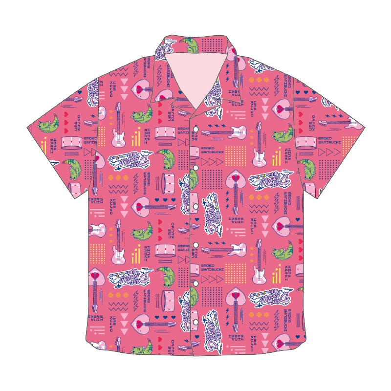 バビフェス Tシャツ ピンク ぎゃおぎゃお♫ VINYL オリジナルTシャツ バビフェス Tシャツ ピンク ぎゃおぎゃお♫ VINYL オリジナルTシャツ