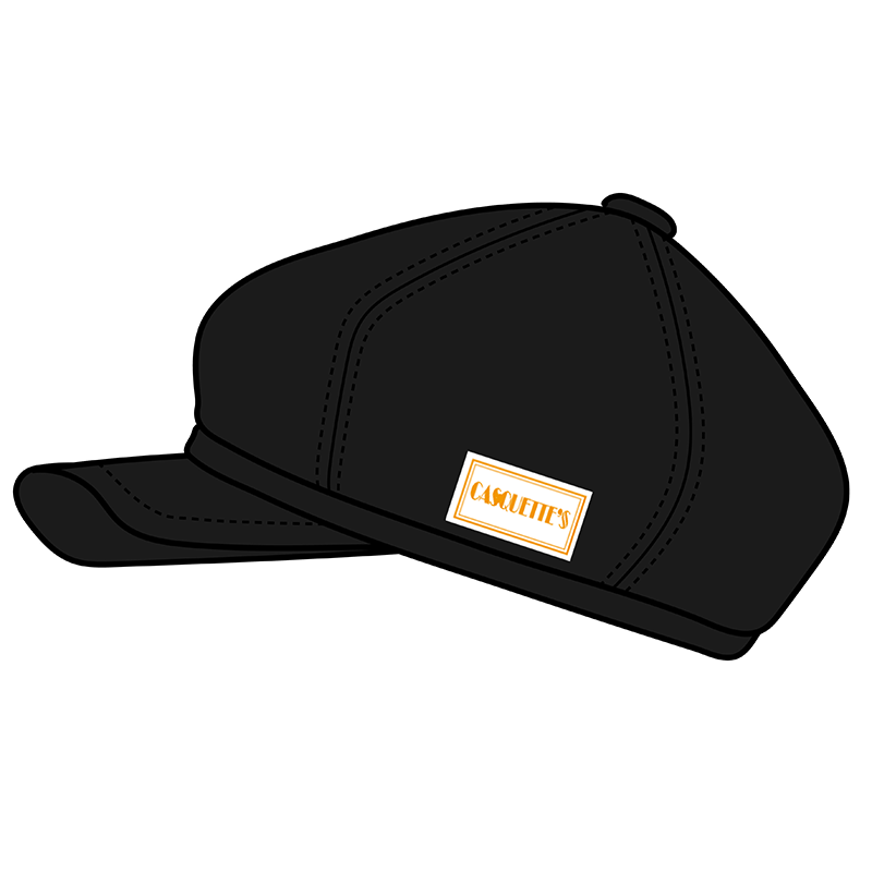 タグ付新品❣️ESSEME お洒落なスカーフ付キャスケット★ポリエステル サイズM キャスケット マリンキャップ 帽子 レディース 秋冬 まだら柄